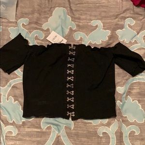 Black Croptop from Charlotte Russe